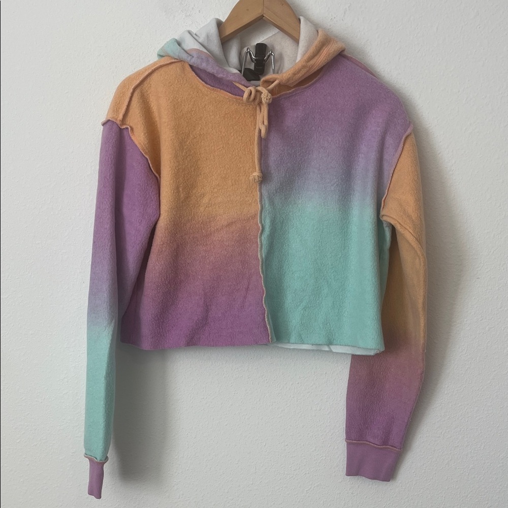 Wild Fable Multicolor Crop Hoodie